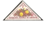 Stamps Cameroon -  flora - plumeria lutea