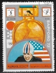 Stamps United Arab Emirates -  Sapporo 72 - Dianne Holum (*1951), USA