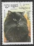 Stamps Cambodia -  Gtos - Black Longhair