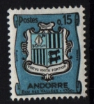 Stamps : Europe : Andorra :  Escudo nacional