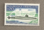 Stamps France -  Submarino atómico