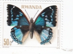 Stamps Rwanda -  Mariposa