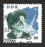 Stamps Germany -  673 - Visita a la RDA de la Astronauta Valentina Tereschkova (DDR)