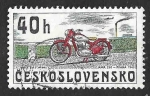 Stamps Czechoslovakia -  2019 - Motocicleta