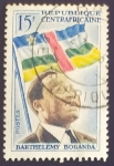 Stamps Central African Republic -  Presidente Barthélémy Boganda