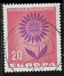 Stamps Germany -  Europa (C.E.P.T.) 1964 - Flor