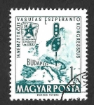 Stamps Hungary -  1436 - Congreso Internacional de los Ferroviarios Esperantistas
