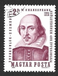 Stamps Hungary -  1591 - IV Centenario del Nacimiento de William Shakespeare