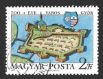 Stamps Hungary -  2065 - VII Centenario de la Ciudad Fortificada de Gyor