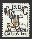 Stamps Czechoslovakia -  1154 - Mundial de Halterofilia