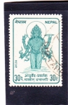 Stamps Nepal -  Dhanwanantaru, dios de la medicina