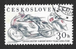 Stamps Czechoslovakia -  1024 - Gran Premio de Motociclismo de Brno