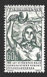 Stamps Czechoslovakia -  1052 - XL Aniversario del Partido Comunista Checoslovaco