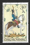 Stamps Czechoslovakia -  1837 - Jinetes en el Arte