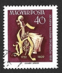 Stamps Hungary -  1254 - CL Aniversario de la Muerte de Joseph Haydn y Bicentenario del Nacimiento de Friedrich Schill