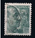 Stamps Spain -  Edifil  nº  870 General Franco con apellido del grabador  Sanchez Toda