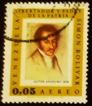 Stamps Venezuela -  Simon Bolivar. Retrato