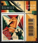 Stamps : Europe : Switzerland :  Centenario Fundación Intern. Ajedrez
