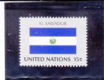 Stamps : America : ONU :  bandera de EL SALVADOR