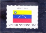 Stamps : America : ONU :  bandera de VENEZUELA