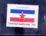Stamps : America : ONU :  bandera de YUGOSLAVIA