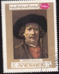 Stamps Asia - Yemen -  PINTURA-REMBRANT retrato