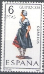 Stamps Spain -  Trajes típicos españoles. Guipúzcoa.