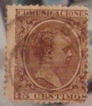 Stamps Europe - Spain -   Alfonso XIII Típo pelón.