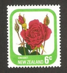 Stamps New Zealand -  flora, cresset