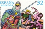 Stamps : Europe : Spain :  TEBEO- EL GUERRERO DEL ANTIFAZ