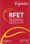 Stamps : Europe : Spain :  CENTENARIO DE LA REAL FEDERACION ESPAÑOLA DE TENIS