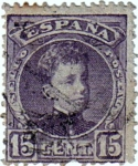 Stamps Spain -  Reinado Alfonso XIII