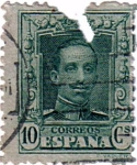 Stamps Spain -  Alfonso XIII