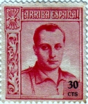 Stamps Spain -  Beneficencia. José Antonio Primo de Rivera 1937