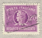 Stamps Europe - Italy -  Italia turrita   Recapito autorizzato