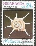 Stamps Nicaragua -  molusco, guildfordia triumphans
