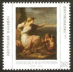 Stamps Germany -  angelika kauffmann, pintora