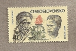 Stamps Czechoslovakia -  25 Aniv. de la Revolución comunista y la milicia