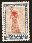 Stamps Greece -  dama portando un joyero
