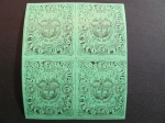 Stamps America - Colombia -  Bloque de cuatro, 5 pesos. 1876