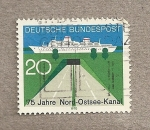 Stamps Germany -  75 Aniv. del Canal Mar del norte-Báltico
