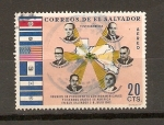 Stamps El Salvador -  REUNIÓN  DE  PRESIDENTES
