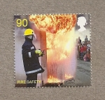 Stamps United Kingdom -  Bomberos y rescate