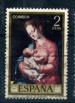Stamps Spain -  La Virgen y el Niño- L. de Morales