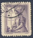 Stamps Czechoslovakia -  enfermera