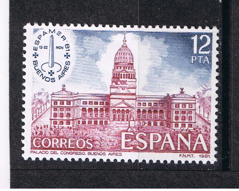 Edifil  2632  Expo- inter. de Filatelia de América, España y Portugal ESPAMER¨81  