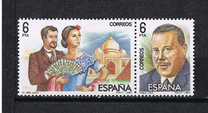 Edifil  2762-2763  Maestros de la Zarzuela  sello doble