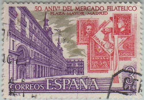 L aniversario del mercado filatelico-1977