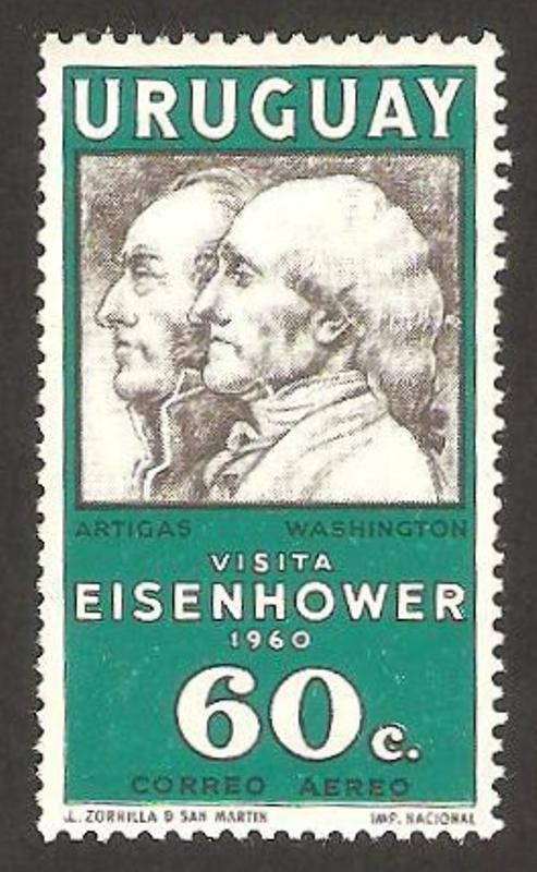 visita de eisenhower, (artigas y washington)