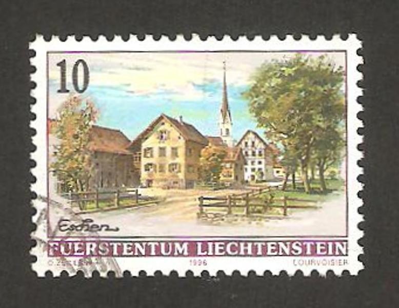 vista de la villa de eschen